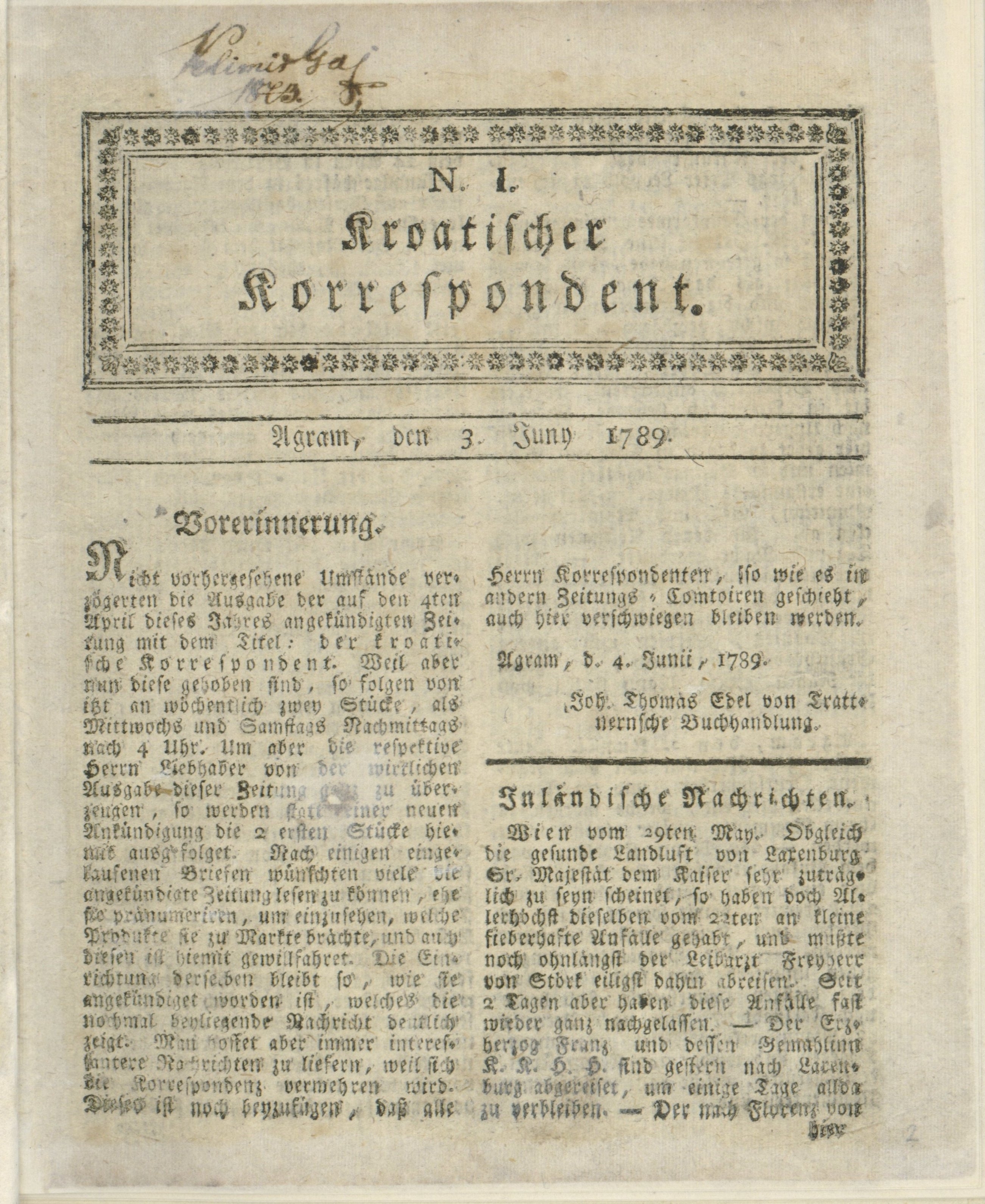Kroatischer Korrespondent