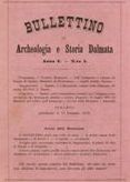 Bullettino di archeologia e storia dalmata